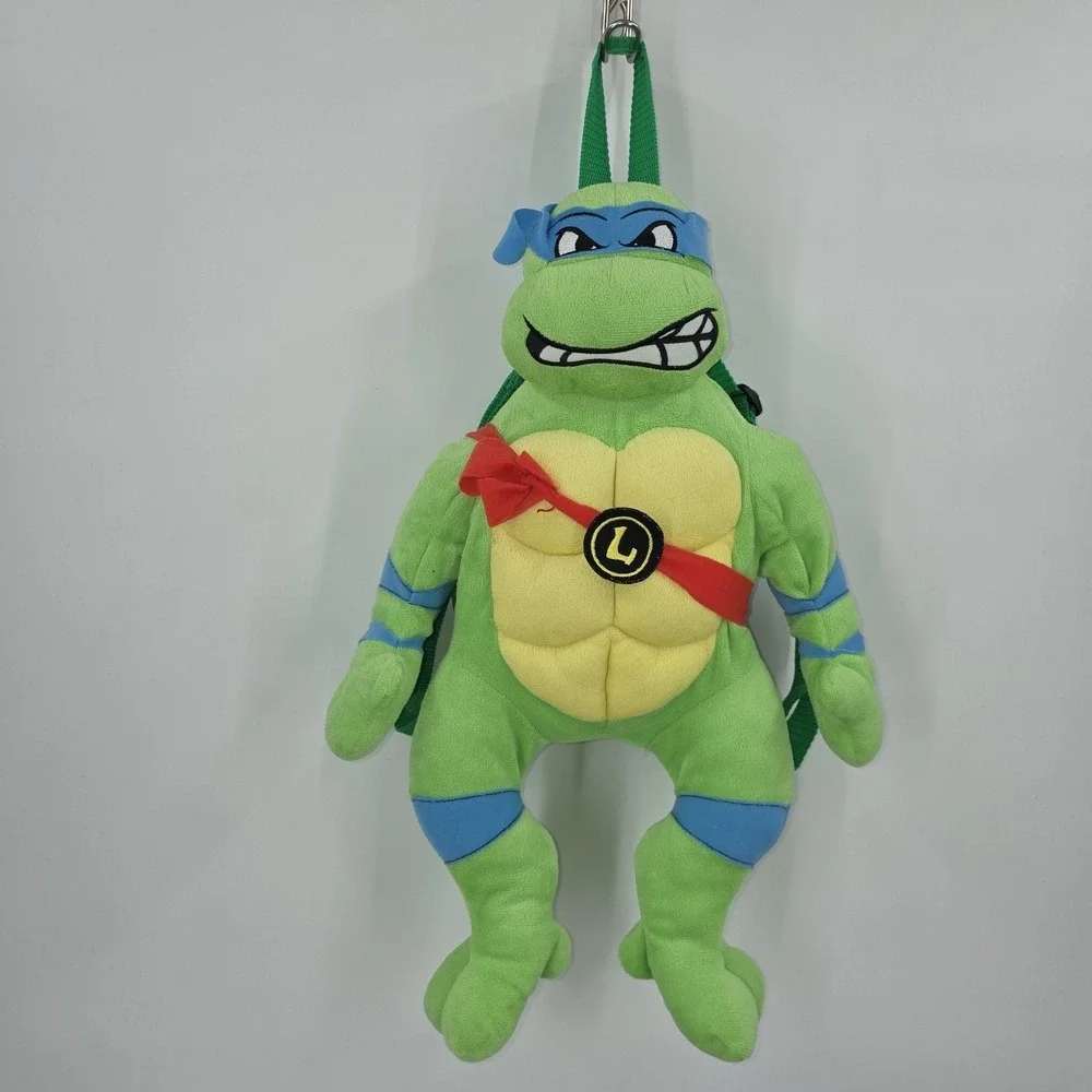 Teenage Mutant Ninja Turtles TMNT Leonardo Green Plush Backpack 21